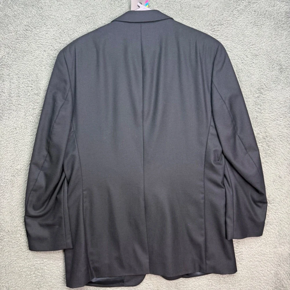 Jos. A. Bank Blazer Mens 44L Navy Blue Wool Cashmere Blend Sport Coat  Button